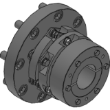 2300A...S - Torsion Proof Multi-disk Coupling - Coupling with Tension Ring Hub